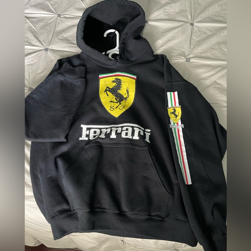 Ferrari Hoodie with Iconic Emblem